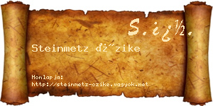 Steinmetz Őzike névjegykártya